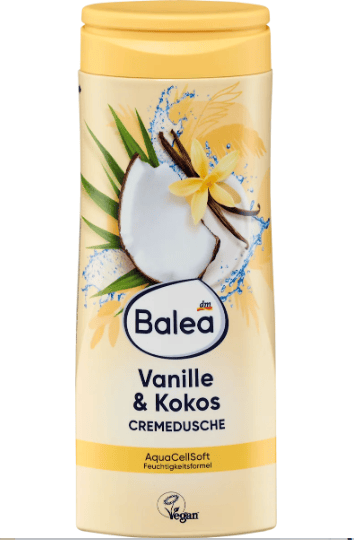 Crème de douche vanille & noix de coco, 300 ml